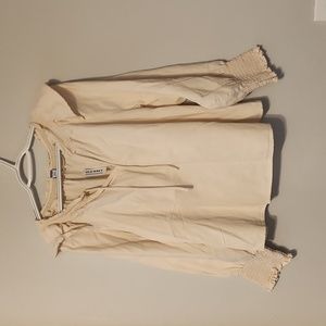 Old Navy Cream smock blouse Medium